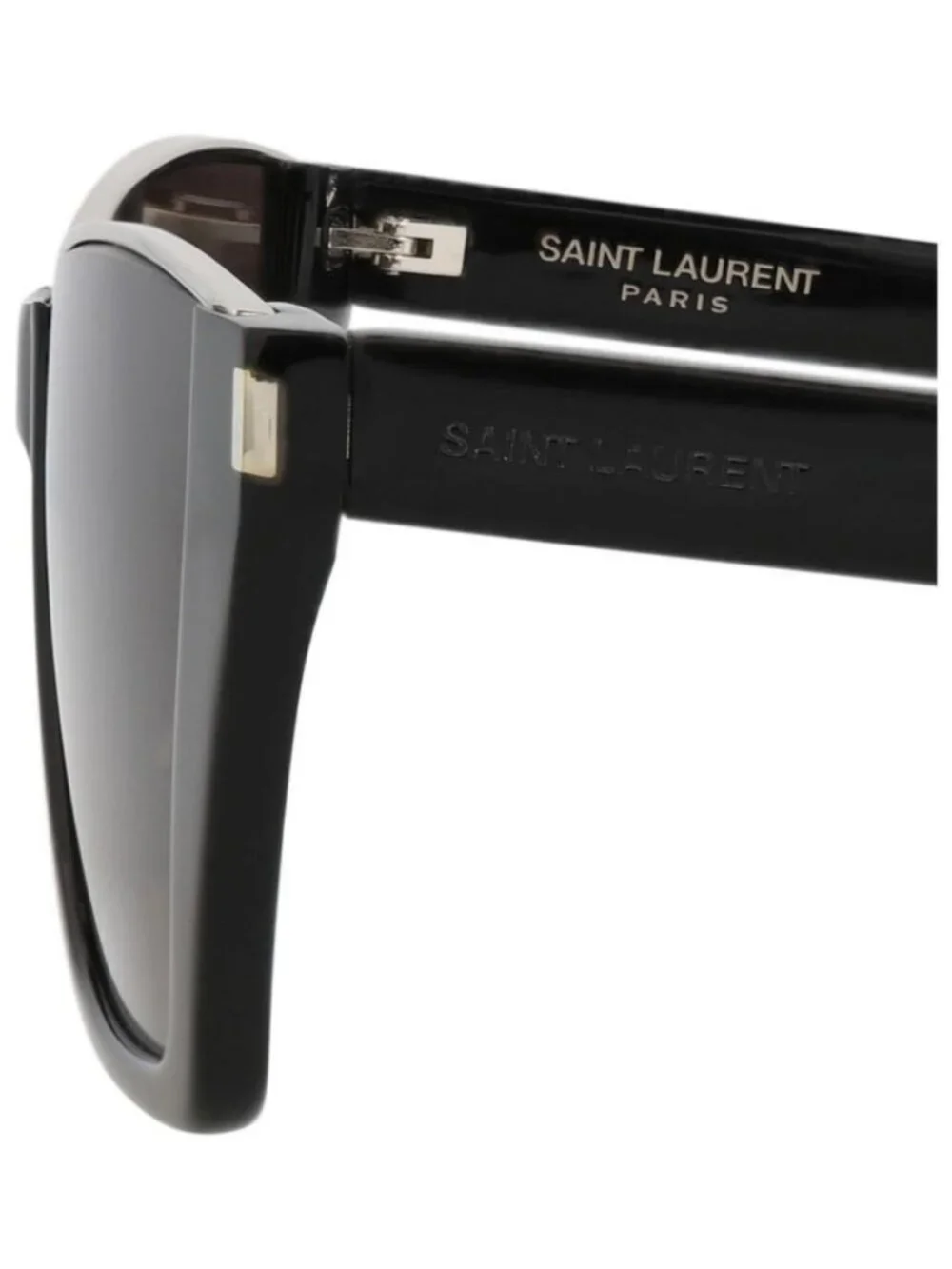 New Saint Laurent Womens Cat Eye Black Black Black Fashion Designer Sunglasses